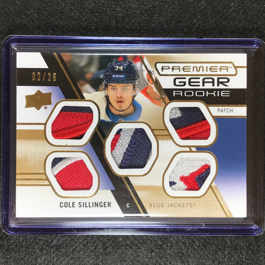 2021-22 Premier Nhl Cole Sillinger Premier Gear Rookie Jersey Patch 2/25