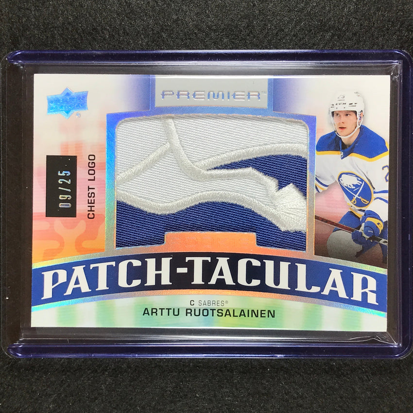 2021-22 Premier Nhl Arttu Ruotsalainen Rookie Patch-tacular Chest Logo 9/25