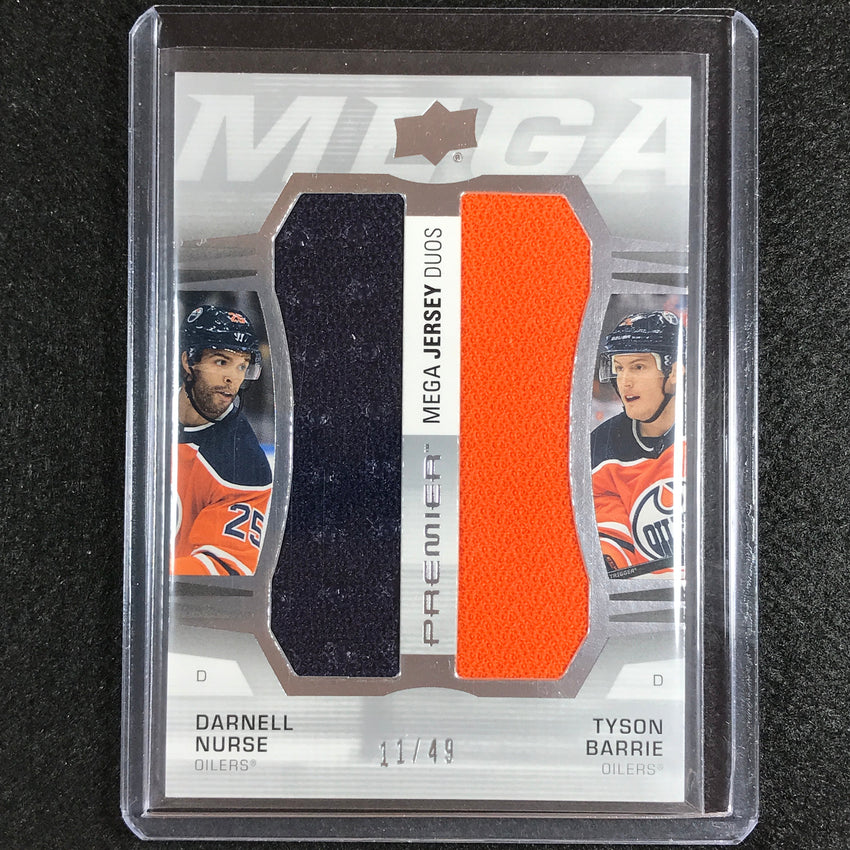 2021-22 Premier Nhl Darnell Nurse Tyson Barrie Premier Mega Dual Jersey 11/49