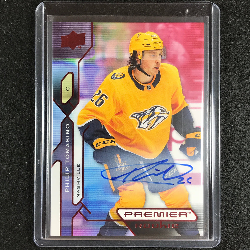 2021-22 Premier Nhl Philip Tomasino Rookie Base Auto Red No 113
