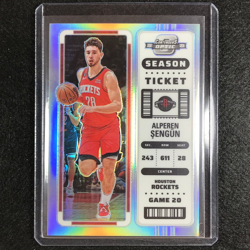 2022-23 Contenders Optic Alperen Sengun Season Ticket Silver Prizm No 75
