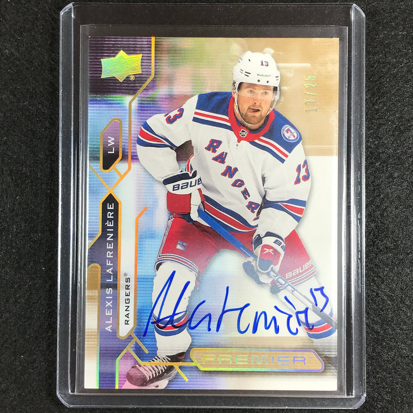 2021-22 Premier Nhl Alexis Lafreniere Veteran Base Auto Gold 17/25