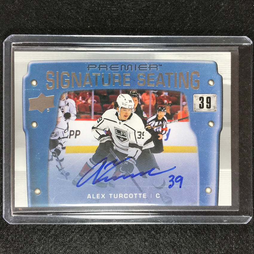 2021-22 Premier Nhl Alex Turcotte Signature Seats Seating Rookie Auto Ssp No At