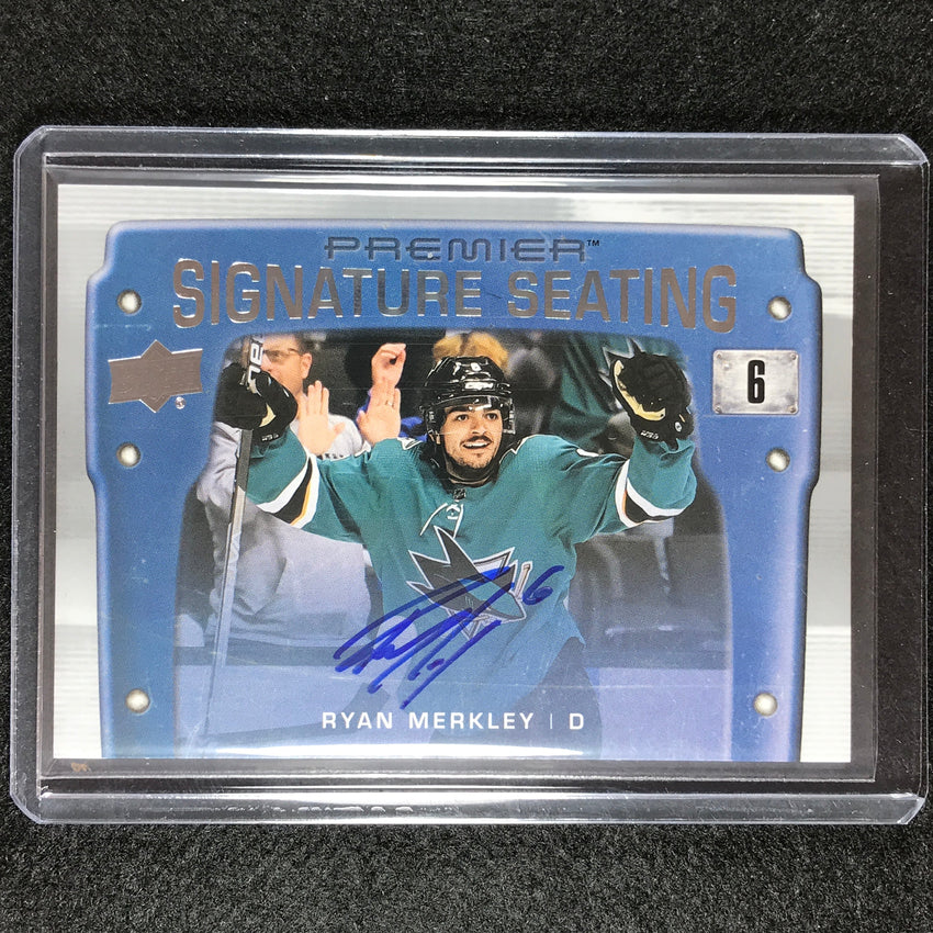 2021-22 Premier NHL RYAN MERKLEY Signature Seats Seating Rookie Auto #RM
