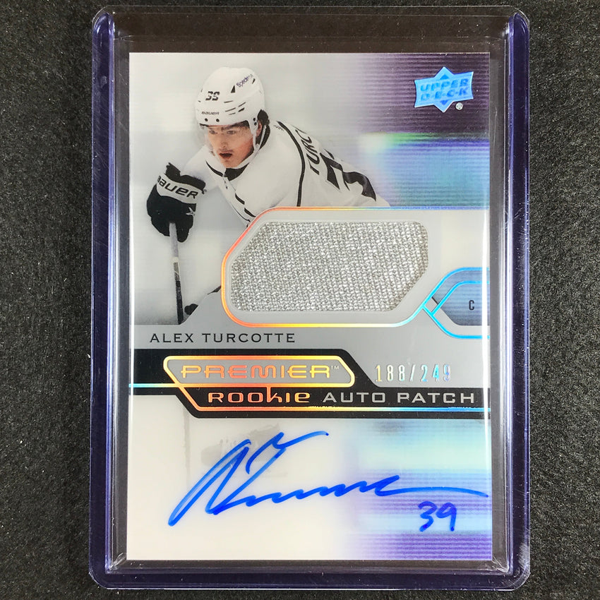 2021-22 Premier Nhl Alex Turcotte Acetate Rookie Patch Auto Silver 188/249