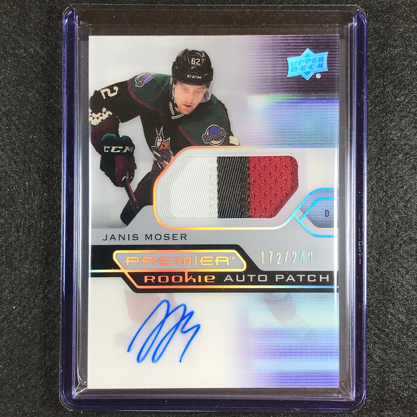 2021-22 Premier Nhl Janis Moser Acetate Rookie Patch Auto Silver 172/249