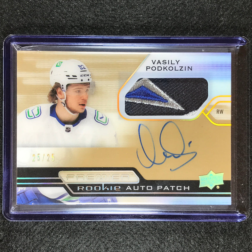 2021-22 Premier Nhl Vasily Podkolzin Horizontal Acetate Rookie Patch Auto 25/25