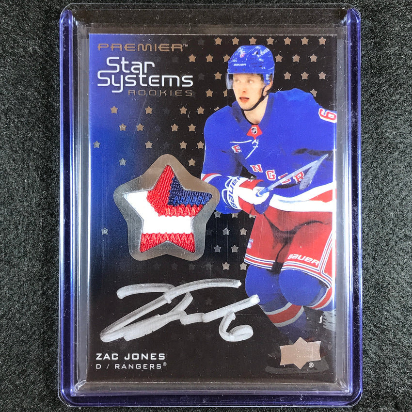 2021-22 Premier Nhl Zac Jones Star Systems Rookie Patch Auto Silver 44/149