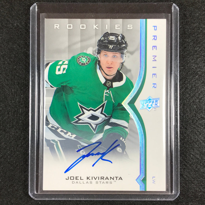 2021-22 Premier Nhl Joel Kiviranta 2020 Update Silver Spectrum Rookie Auto No 56