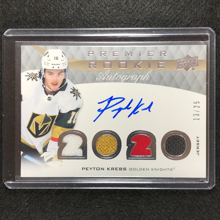 2021-22 Premier Nhl Peyton Krebs 2020-21 Update 2020 Rookie Jersey Auto 13/25