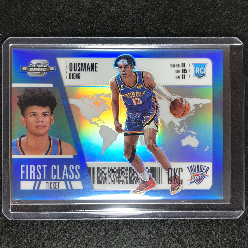 2022-23 Contenders Optic Ousmane Dieng First Class Ticket Rookie Silver No 5