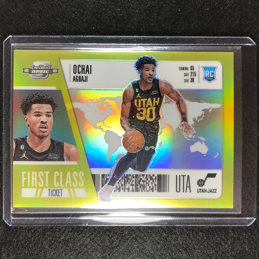 2022-23 Contenders Optic OCHAI AGBAJI First Class Ticket Rookie Silver #12