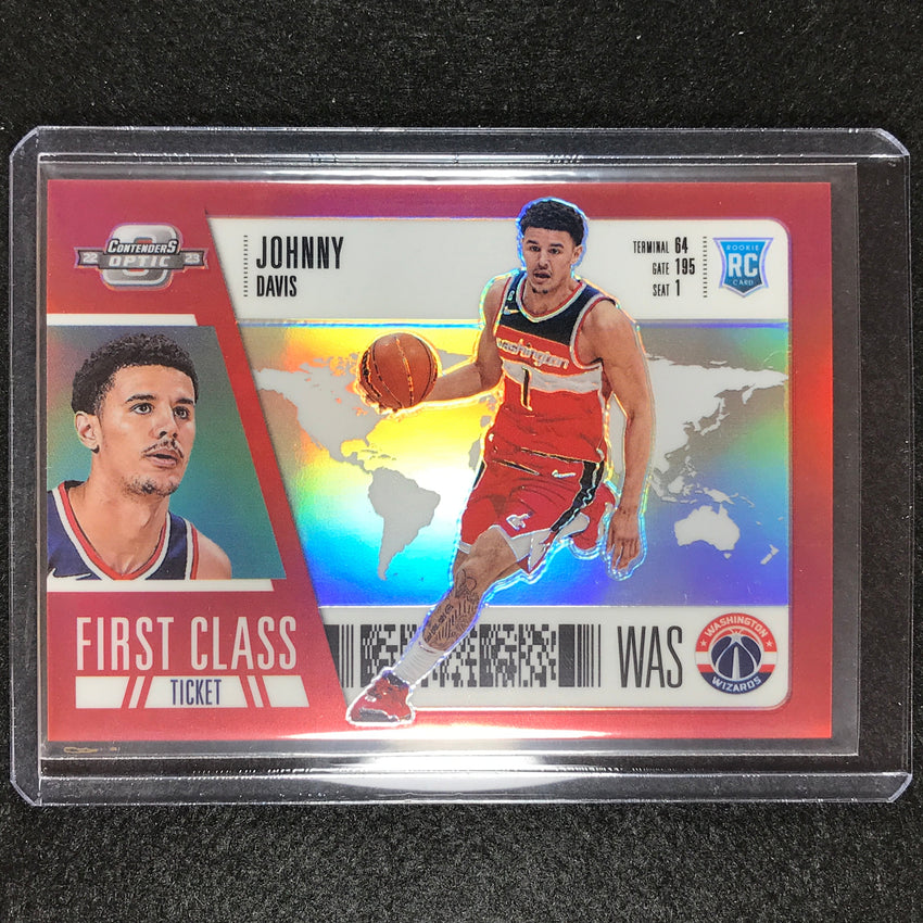 2022-23 Contenders Optic JOHNNY DAVIS First Class Ticket Rookie Silver #16
