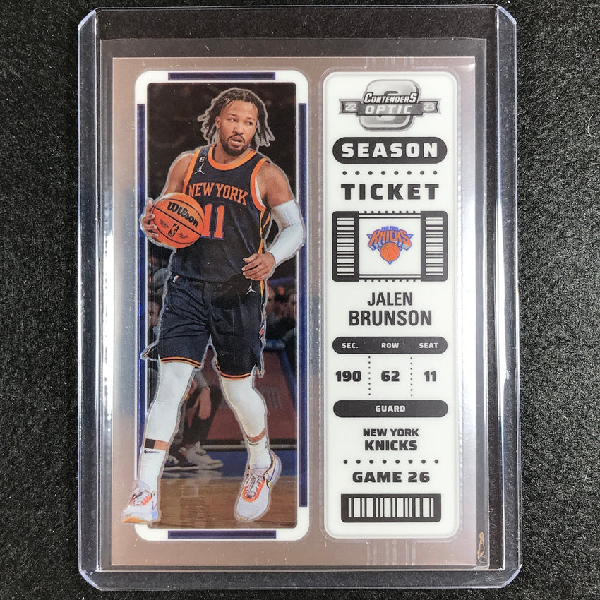 2022-23 Contenders Optic Jalen Brunson Season Ticket Base No 14