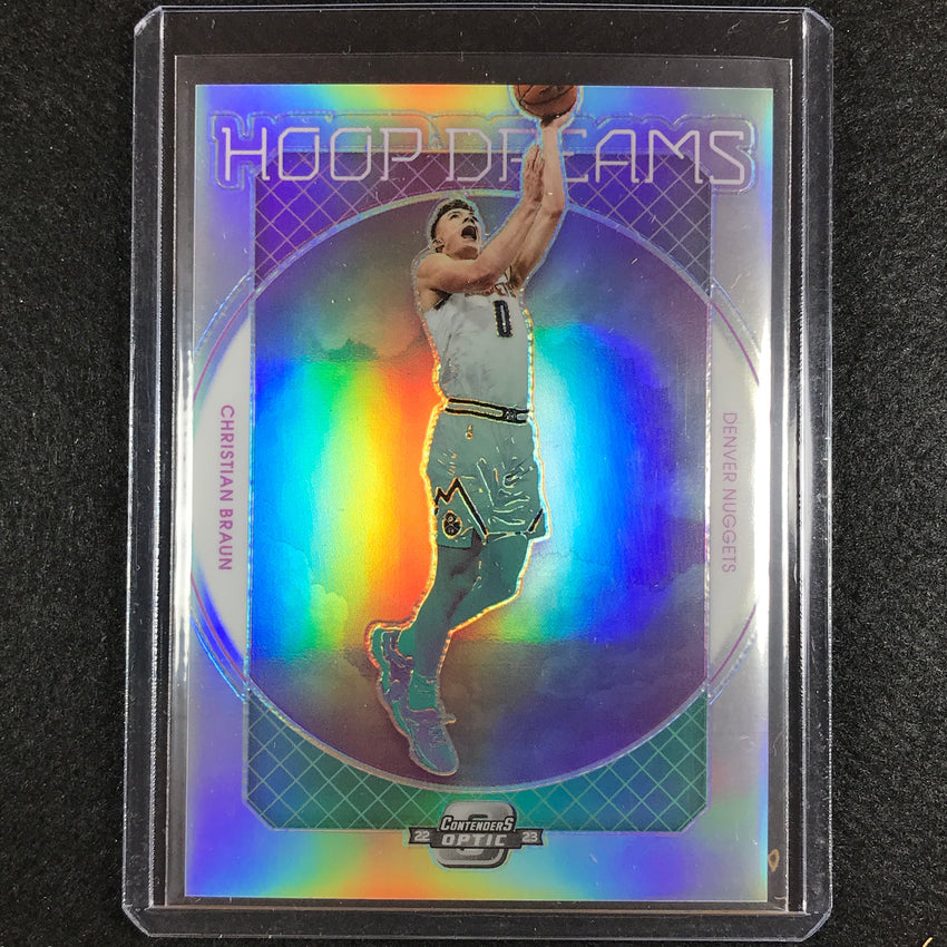 2022-23 Contenders Optic Christian Braun Hoop Dreams Rookie Silver No 5