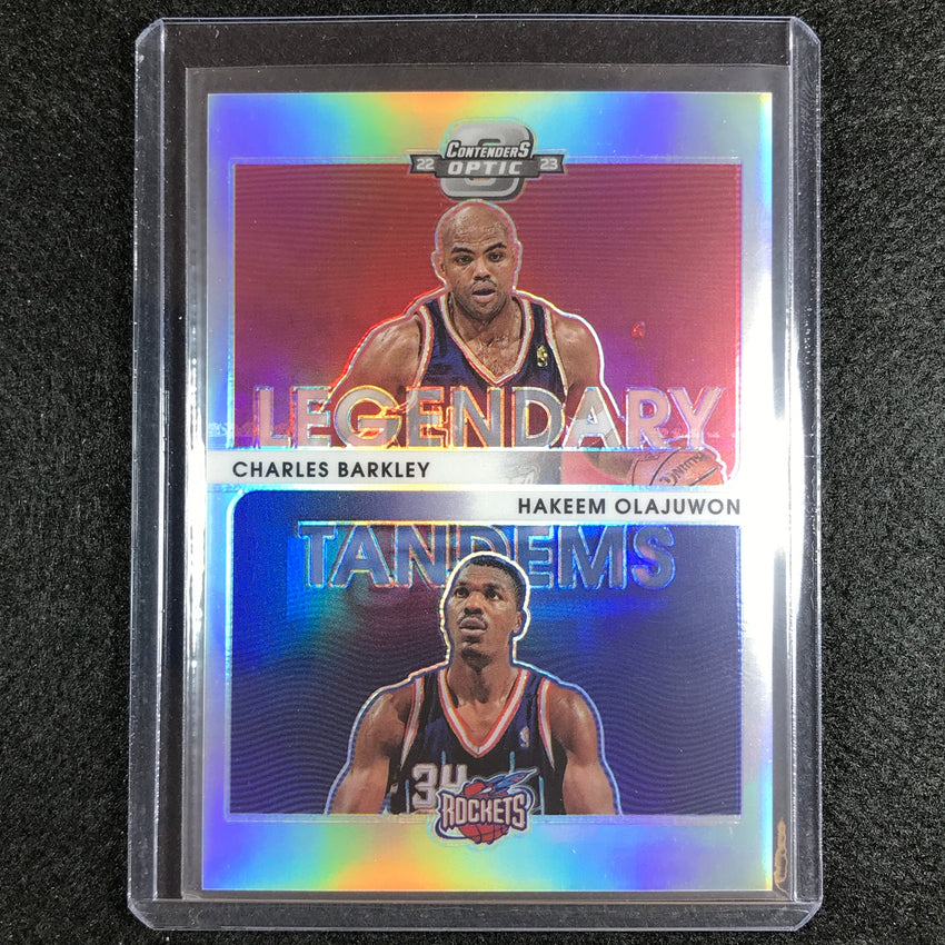 2022-23 Contenders Optic Charles Barkley Olajuwon Legendary Tandems Silver No 20
