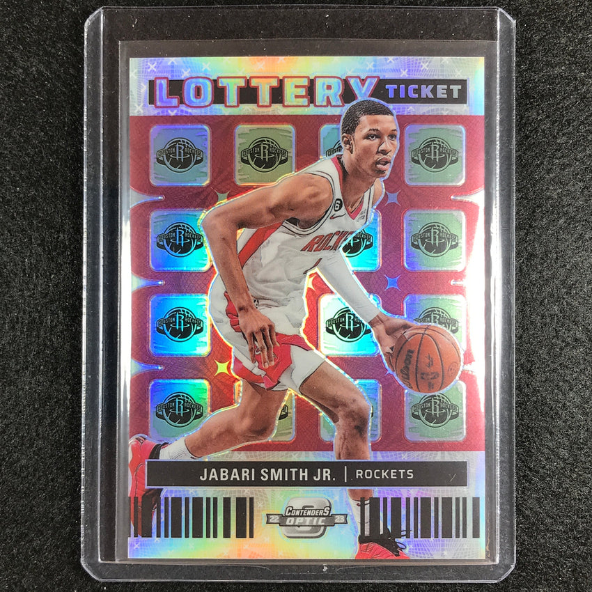 2022-23 Contenders Optic Jabari Smith Jr. Lottery Ticket Rookie Silver Prizm No 3