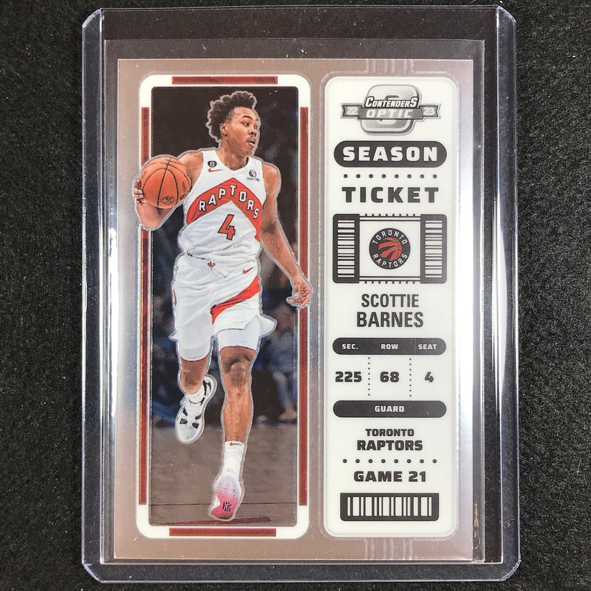 2022-23 Contenders Optic SCOTTIE BARNES Season Ticket Base #17