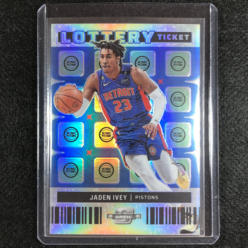 2022-23 Contenders Optic Jaden Ivey Lottery Ticket Rookie Silver Prizm No 5