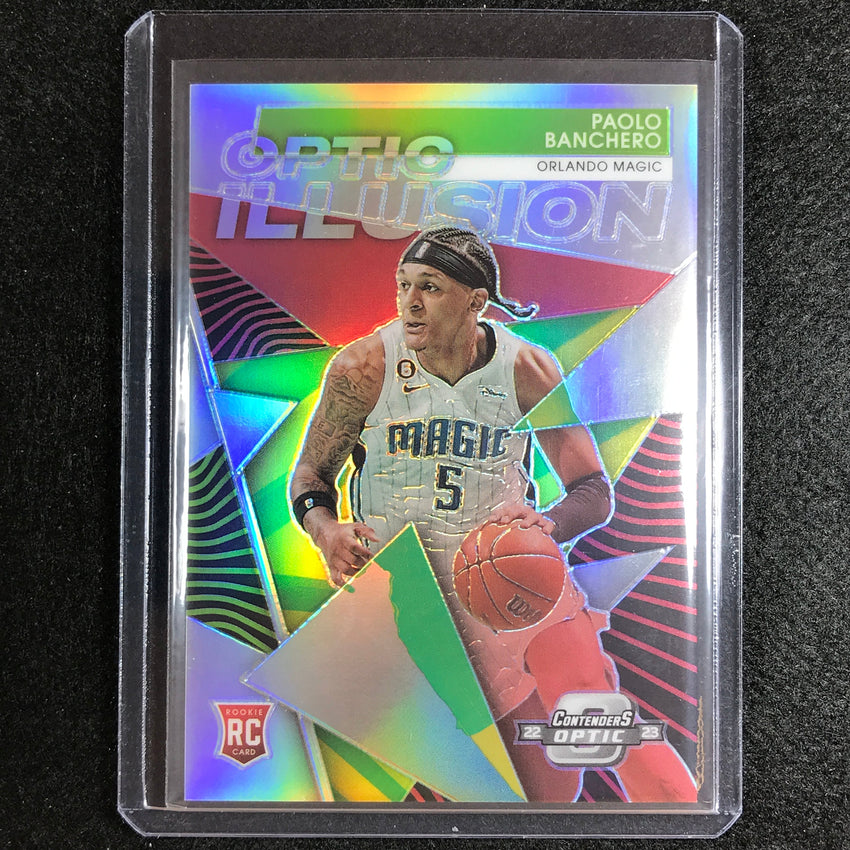 2022-23 Contenders Optic PAOLO BANCHERO Optic Illusion Rookie Silver Prizm #21