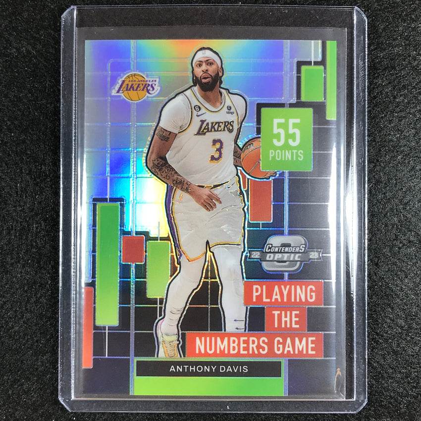 2022-23 Contenders Optic ANTHONY DAVIS Playing the Numbers Game Silver #8