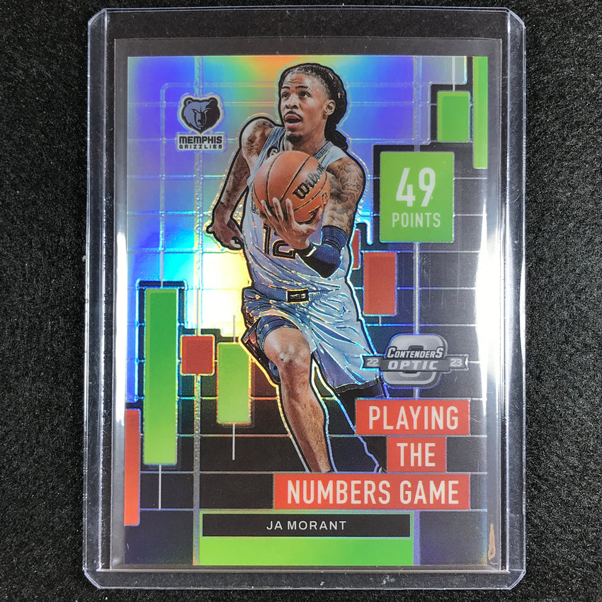 2022-23 Contenders Optic Ja Morant Playing The Numbers Game Silver No 12