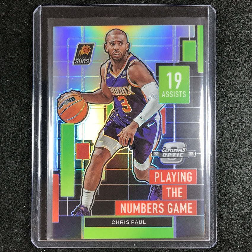 2022-23 Contenders Optic CHRIS PAUL Playing the Numbers Game Silver #22