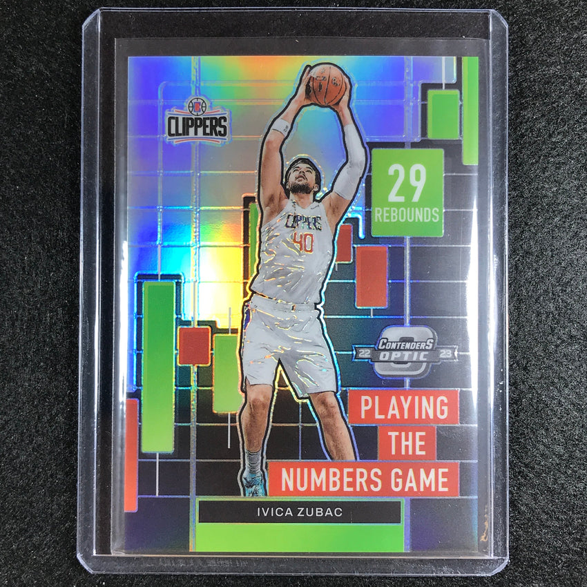 2022-23 Contenders Optic IVICA ZUBAC Playing the Numbers Game Silver #24