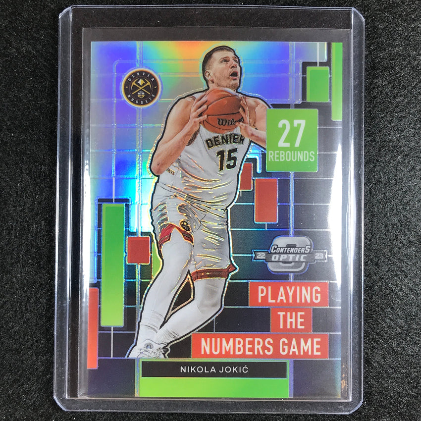 2022-23 Contenders Optic NIKOLA JOKIC Playing the Numbers Game Silver #25
