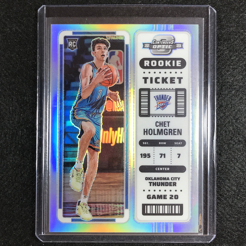2022-23 Contenders Optic Chet Holmgren Rookie Ticket Silver Prizm No 4