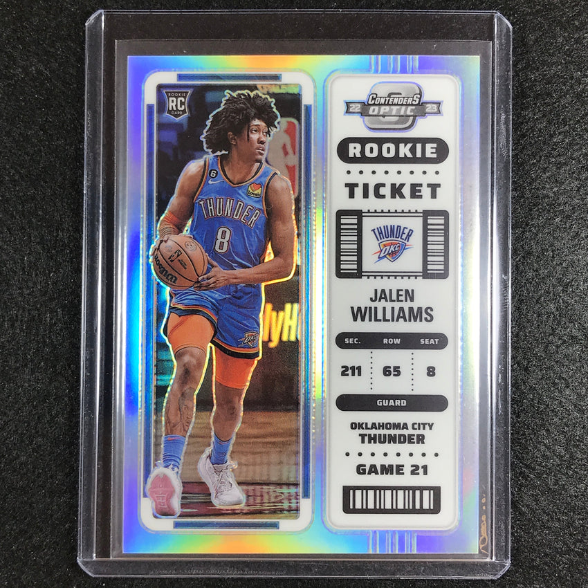 2022-23 Contenders Optic Jalen Williams Rookie Ticket Silver Prizm No 8