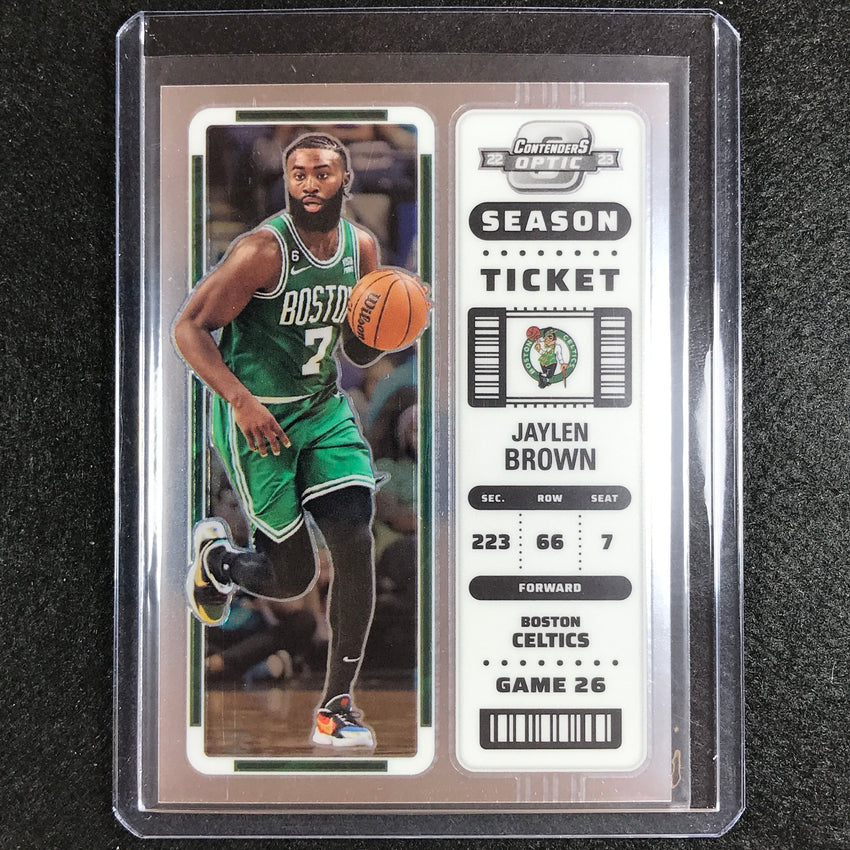 2022-23 Contenders Optic JAYLEN BROWN Season Ticket Base #24