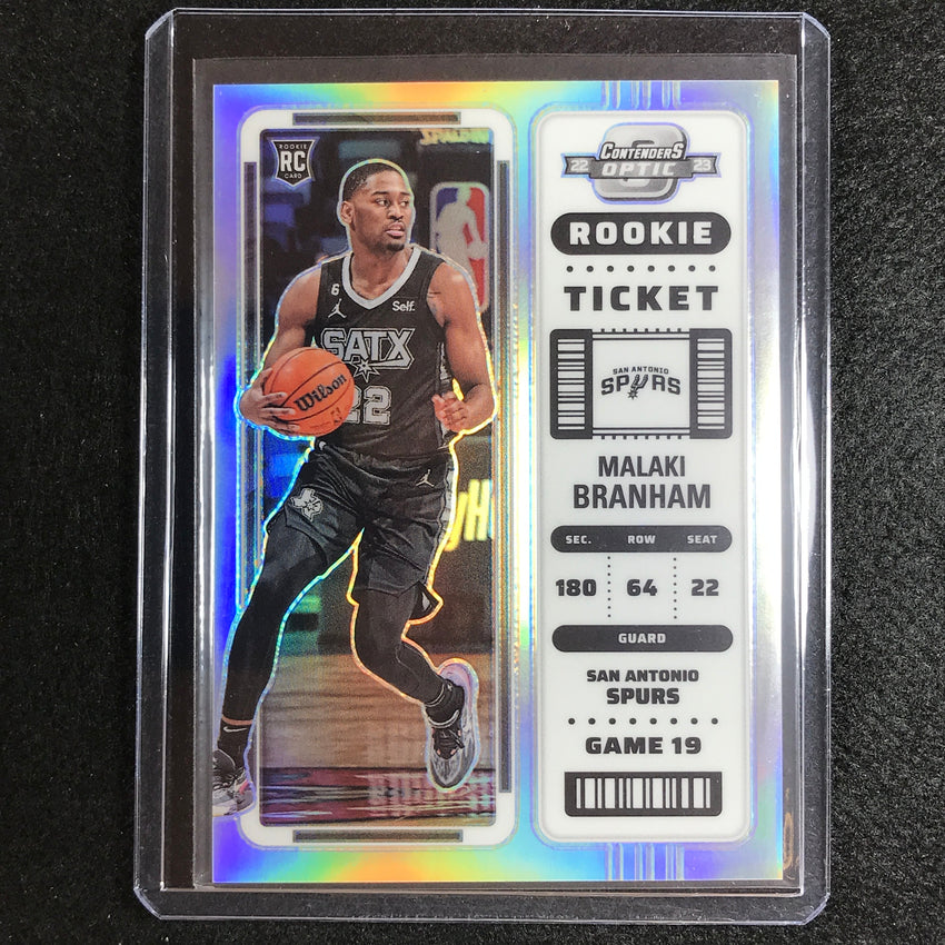 2022-23 Contenders Optic MALAKI BRANHAM Rookie Ticket Silver Prizm #14