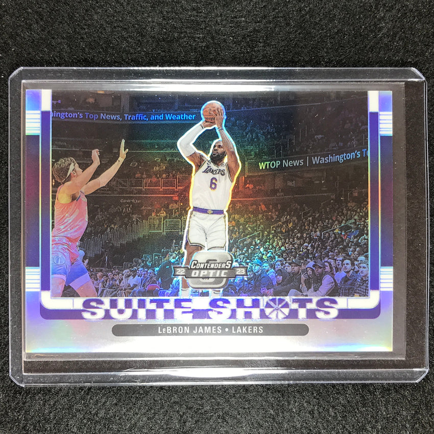 2022-23 Contenders Optic Lebron James Suite Shots Silver Prizm No 4