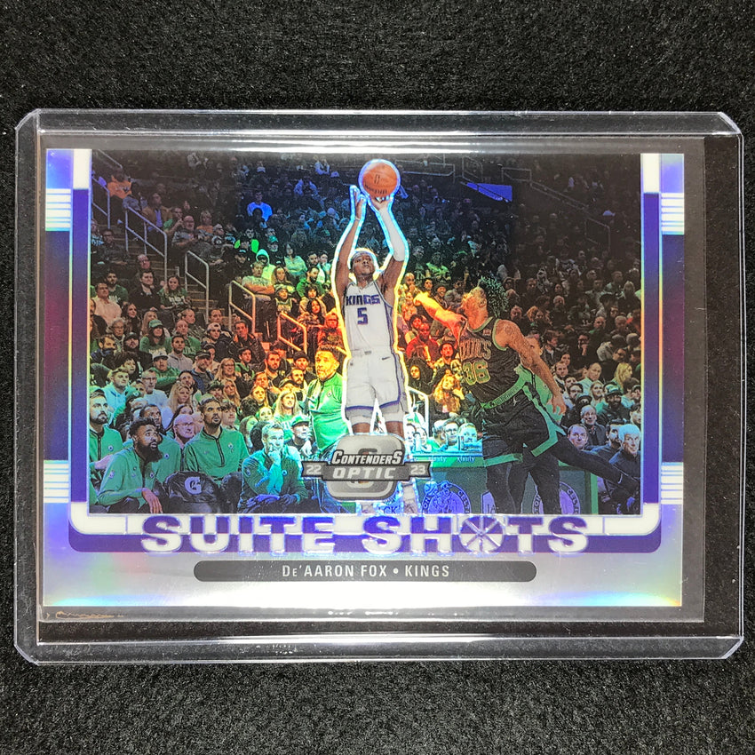 2022-23 Contenders Optic Deaaron Fox Suite Shots Silver Prizm No 5