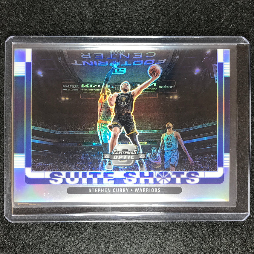 2022-23 Contenders Optic Stephen Curry Suite Shots Silver Prizm No 8