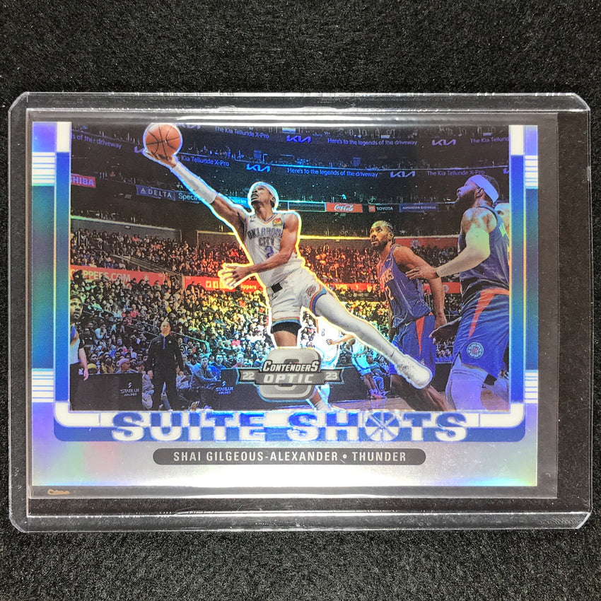 2022-23 Contenders Optic Shai Gilgeous-alexander Suite Shots Silver Prizm No 18