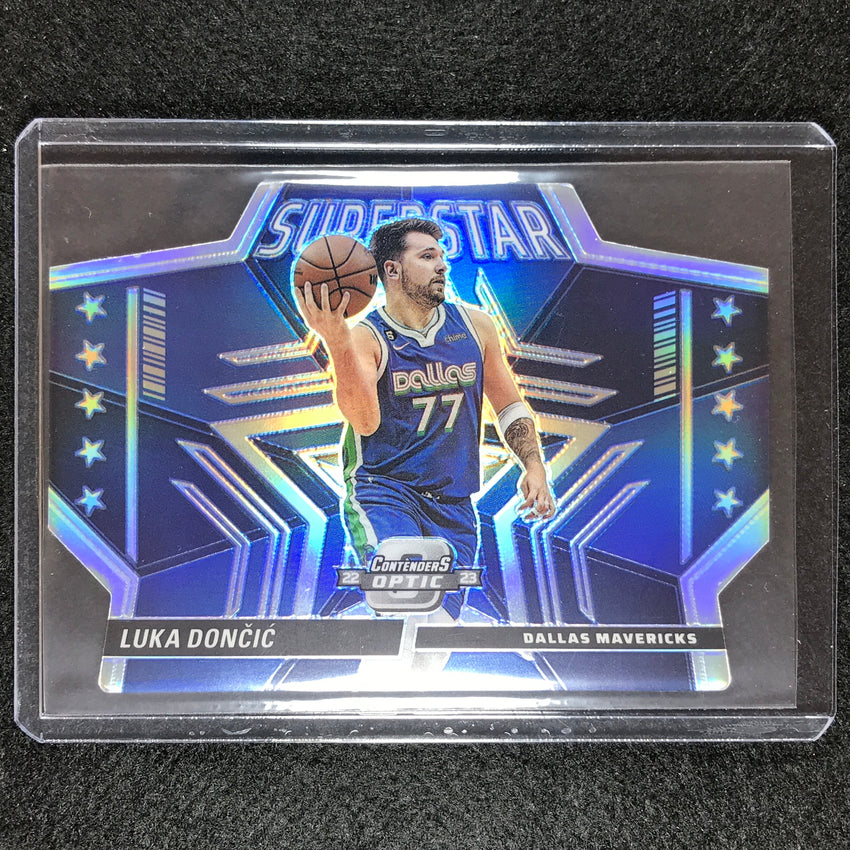 2022-23 Contenders Optic Luka Doncic Superstars Die-cut Silver No 3