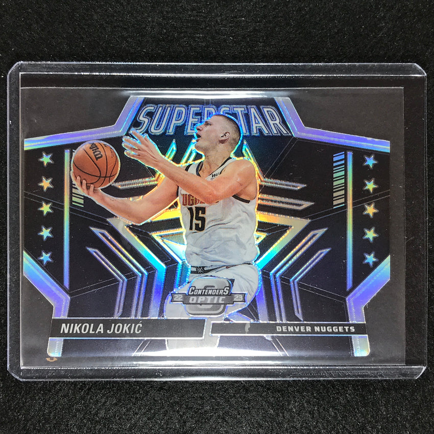 2022-23 Contenders Optic Nikola Jokic Superstars Die-cut Silver No 5