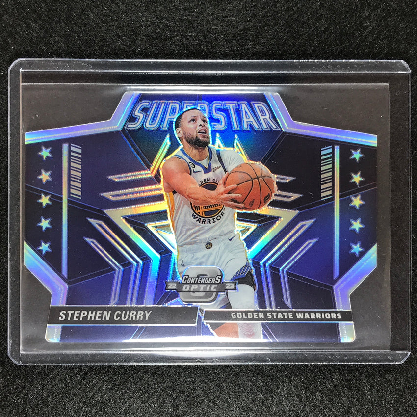 2022-23 Contenders Optic Stephen Curry Superstars Die-cut Silver No 10