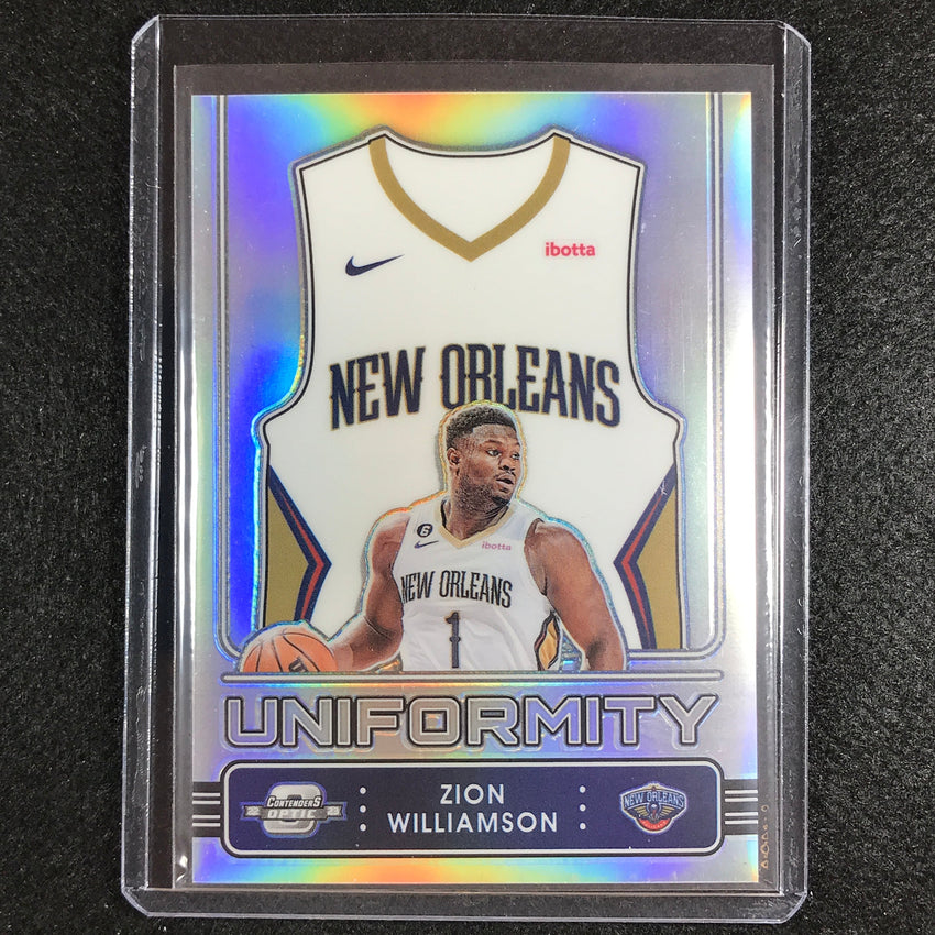 2022-23 Contenders Optic ZION WILLIAMSON Uniformity Silver Prizm #14