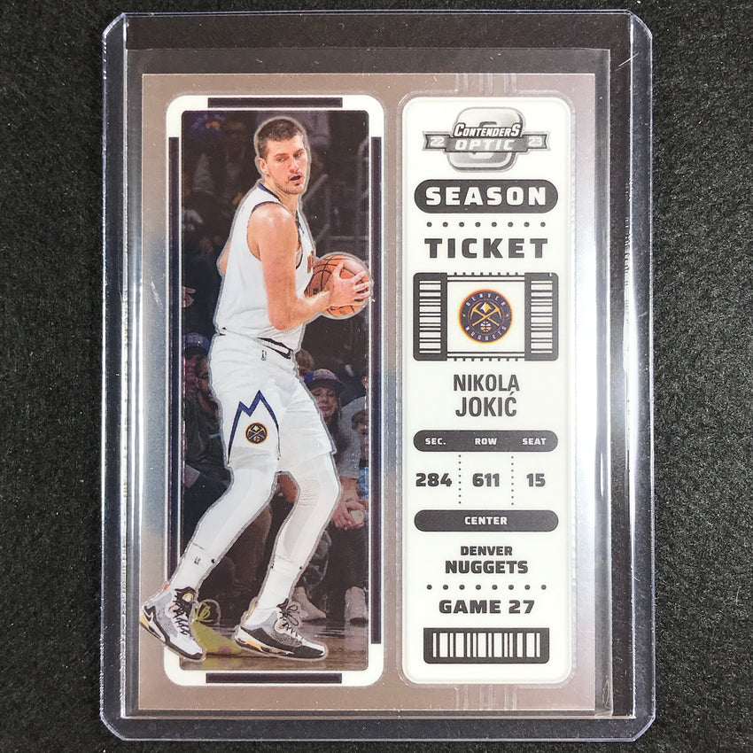 2022-23 Contenders Optic NIKOLA JOKIC Season Ticket Base #28