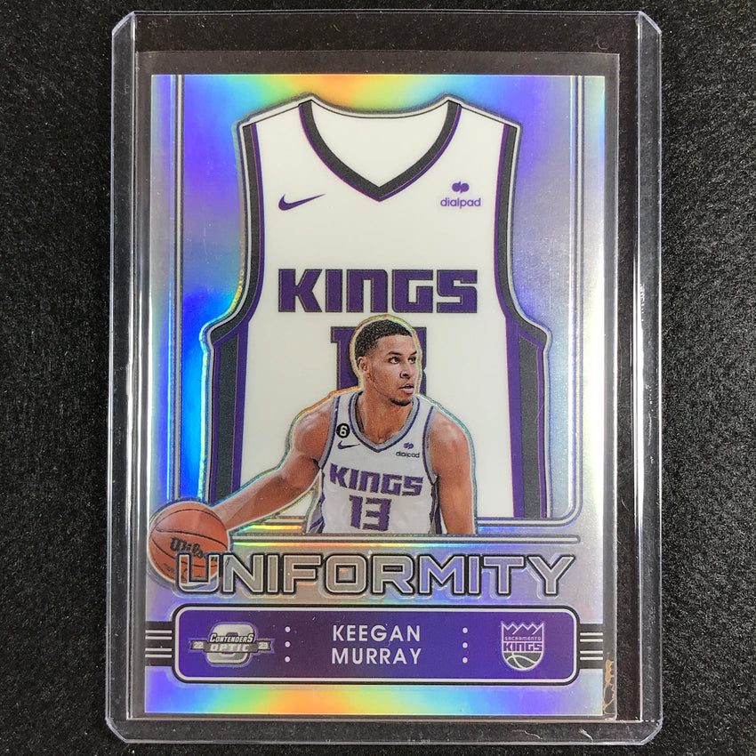 2022-23 Contenders Optic Keegan Murray Uniformity Rookie Silver Prizm No 26