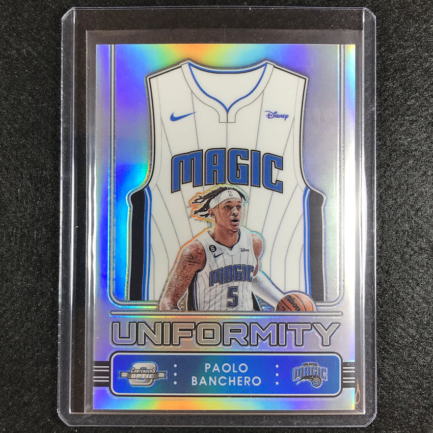 2022-23 Contenders Optic Paolo Banchero Uniformity Rookie Silver Prizm No 30