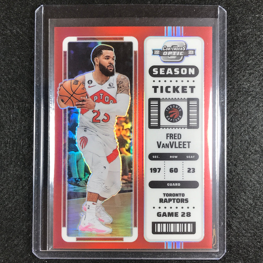 2022-23 Contenders Optic FRED VANVLEET Season Ticket Red #15