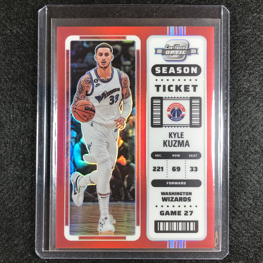 2022-23 Contenders Optic KYLE KUZMA Season Ticket Red #32