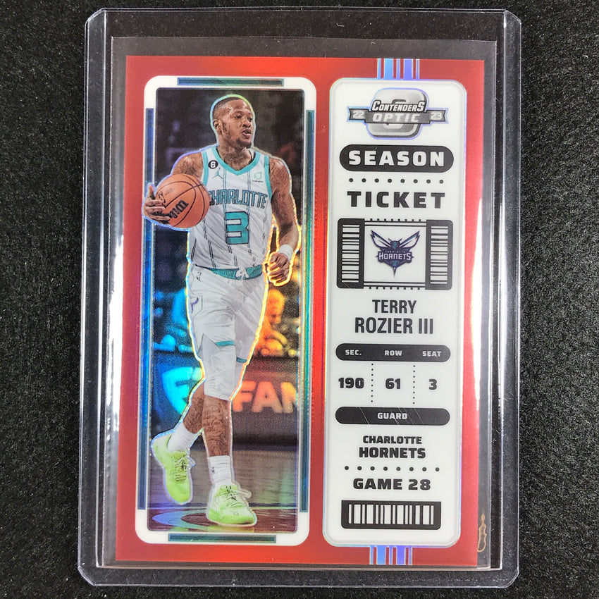 2022-23 Contenders Optic TERRY ROZIER III Season Ticket Red #48