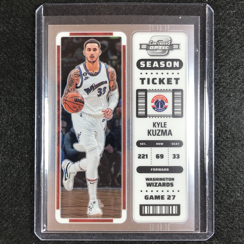2022-23 Contenders Optic KYLE KUZMA Season Ticket Base #32
