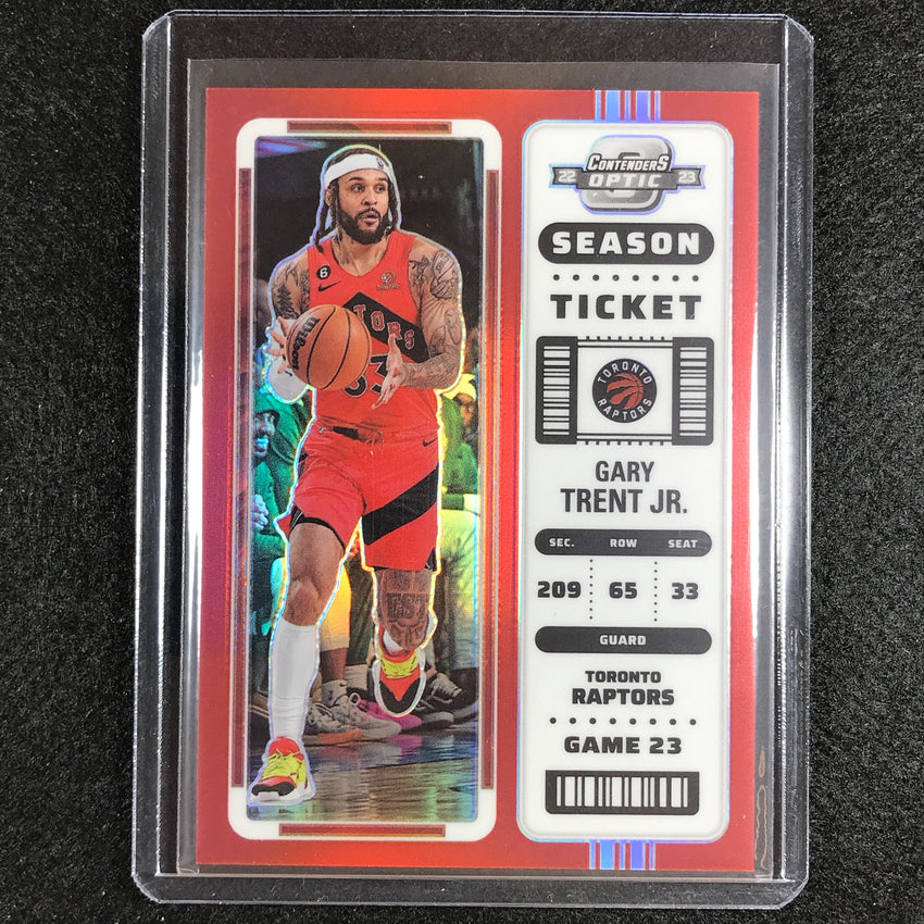 2022-23 Contenders Optic GARY TRENT JR. Season Ticket Red #58