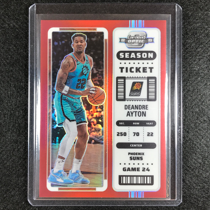 2022-23 Contenders Optic DEANDRE AYTON Season Ticket Red #59